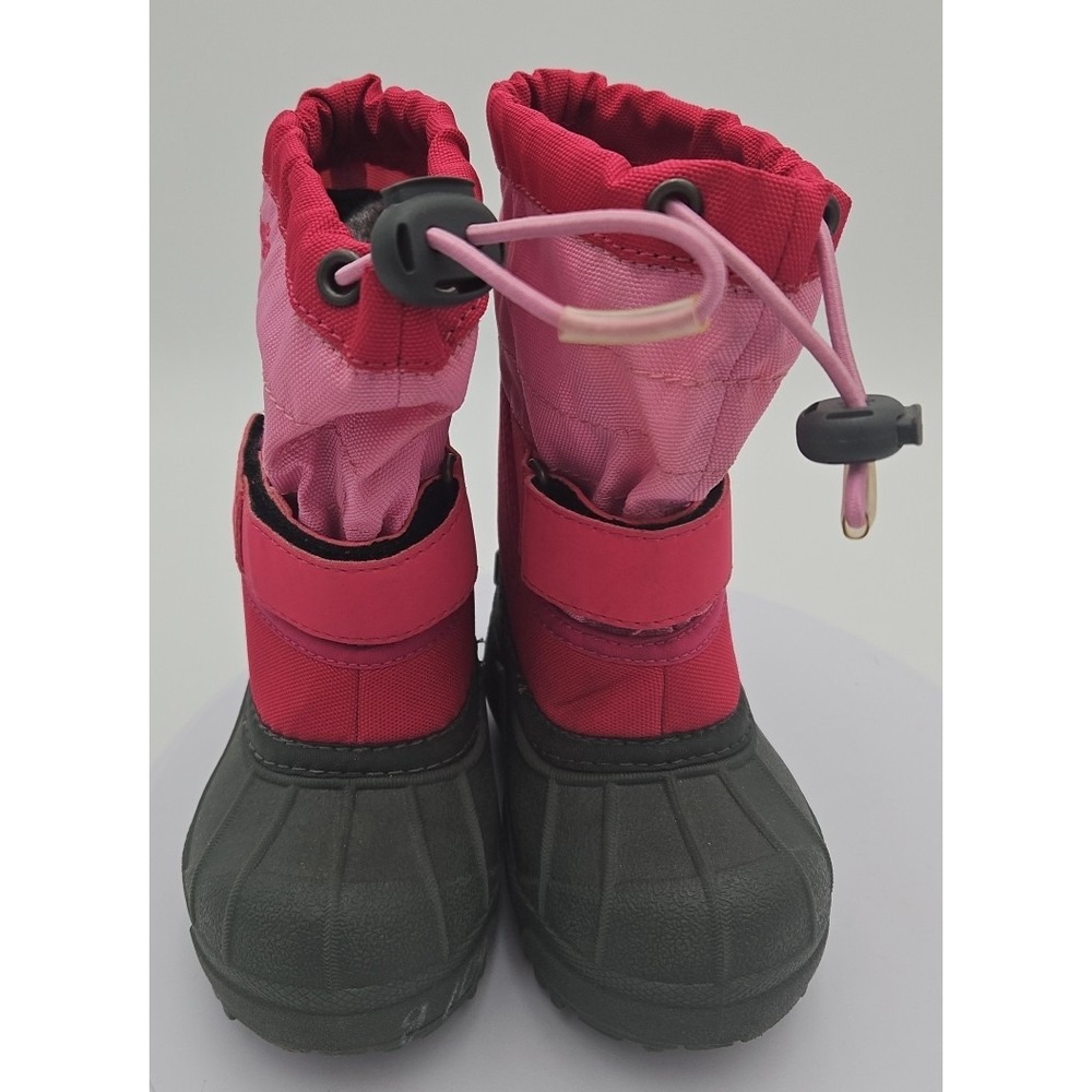 COLUMBIA Kids Pink Powderbug Plus II *NWOB* Toddler Kids SLIP ON Snow Boot Sz 6 - Picture 3 of 13